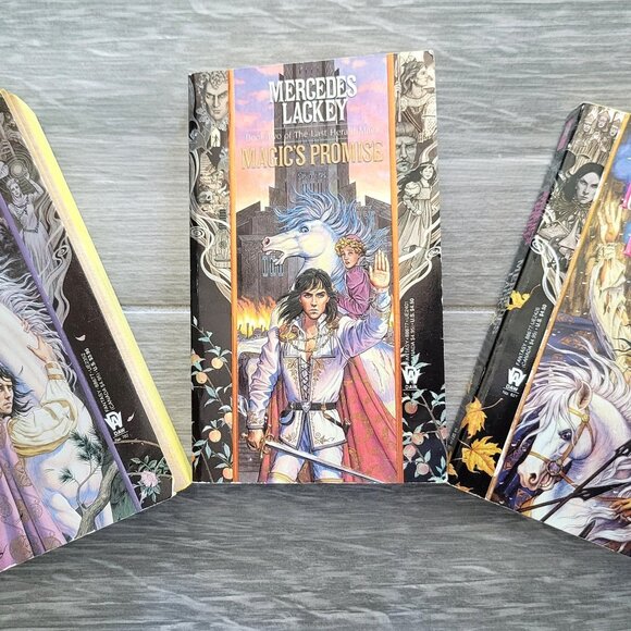 MERCEDES LACKEY BOOKS # 1-3 TRILOGY LAST HERALD MAGE PAWN PROMISE PRICE 1ST ED - Picture 15 of 15
